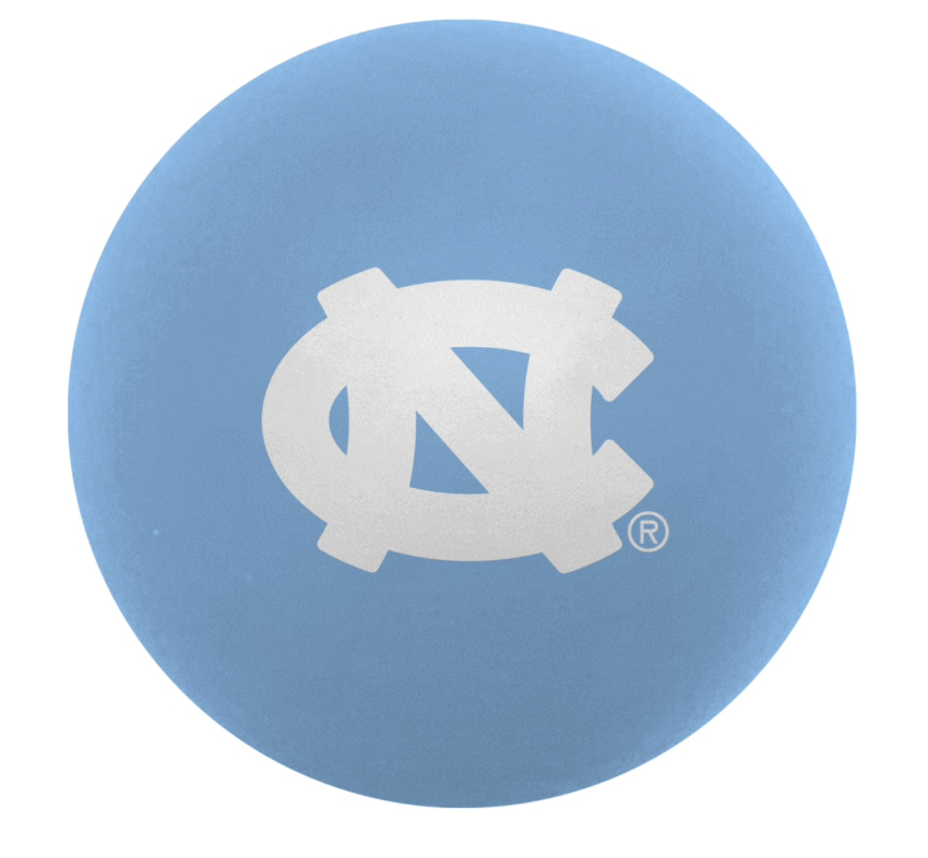 Carolina Blue and White Pom Poms 6 Pack